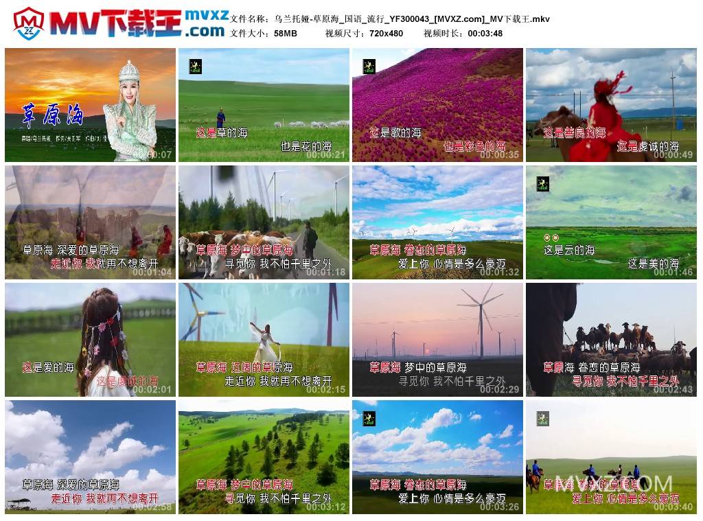 乌兰托娅-草原海_国语_流行_YF300043